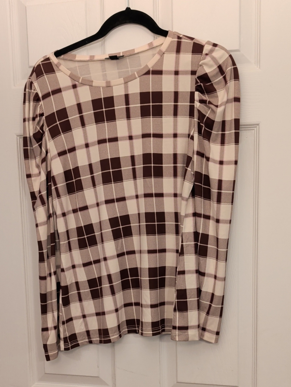 Like New Ann Taylor Factory Plaid Top Size M
